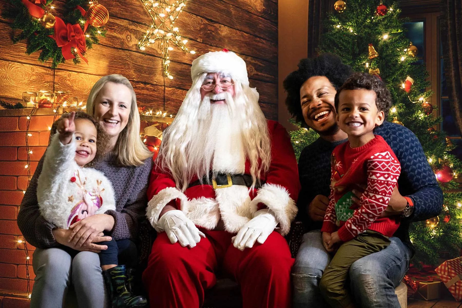 Christmas cracker father christmas grotto event